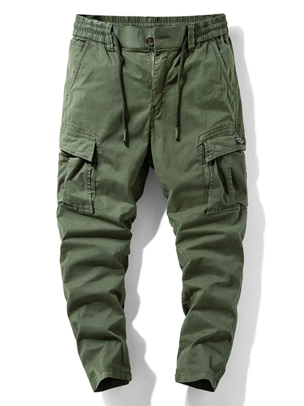Men's Cargo Pants with Drawstring Waist by Trendsi