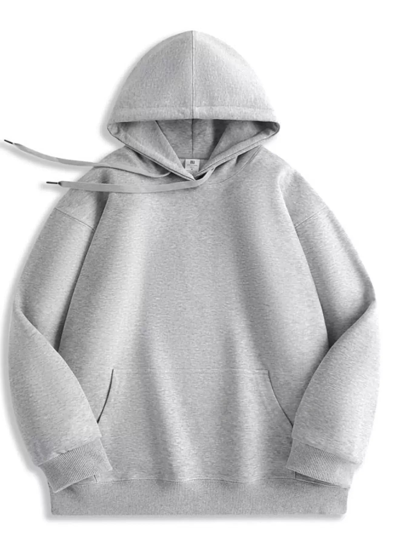 Men's Full Size Solid Color Casual Hoodie Plus Size by Trendsi