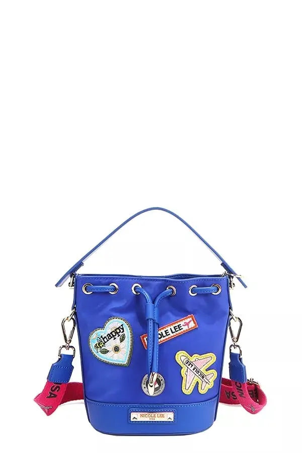 Nicole Lee USA Color Patch Bucket Bag by Nicole Lee USA