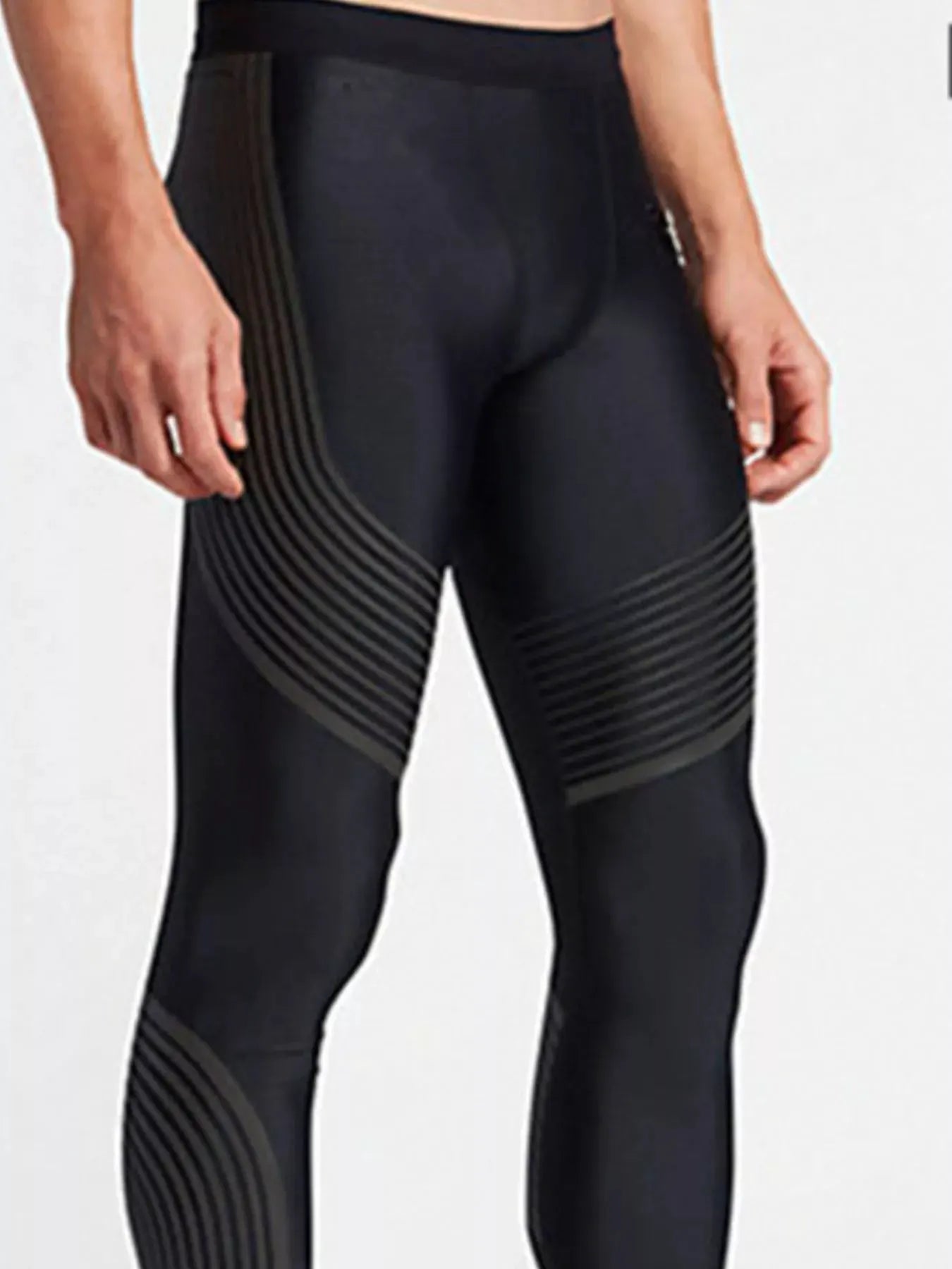 Men's High Waist Active Leggings by Trendsi