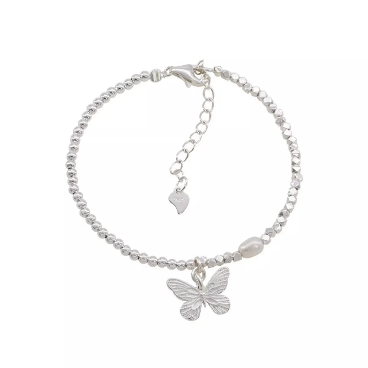 925 Sterling Silver Butterfly Bracelet by Partner Label