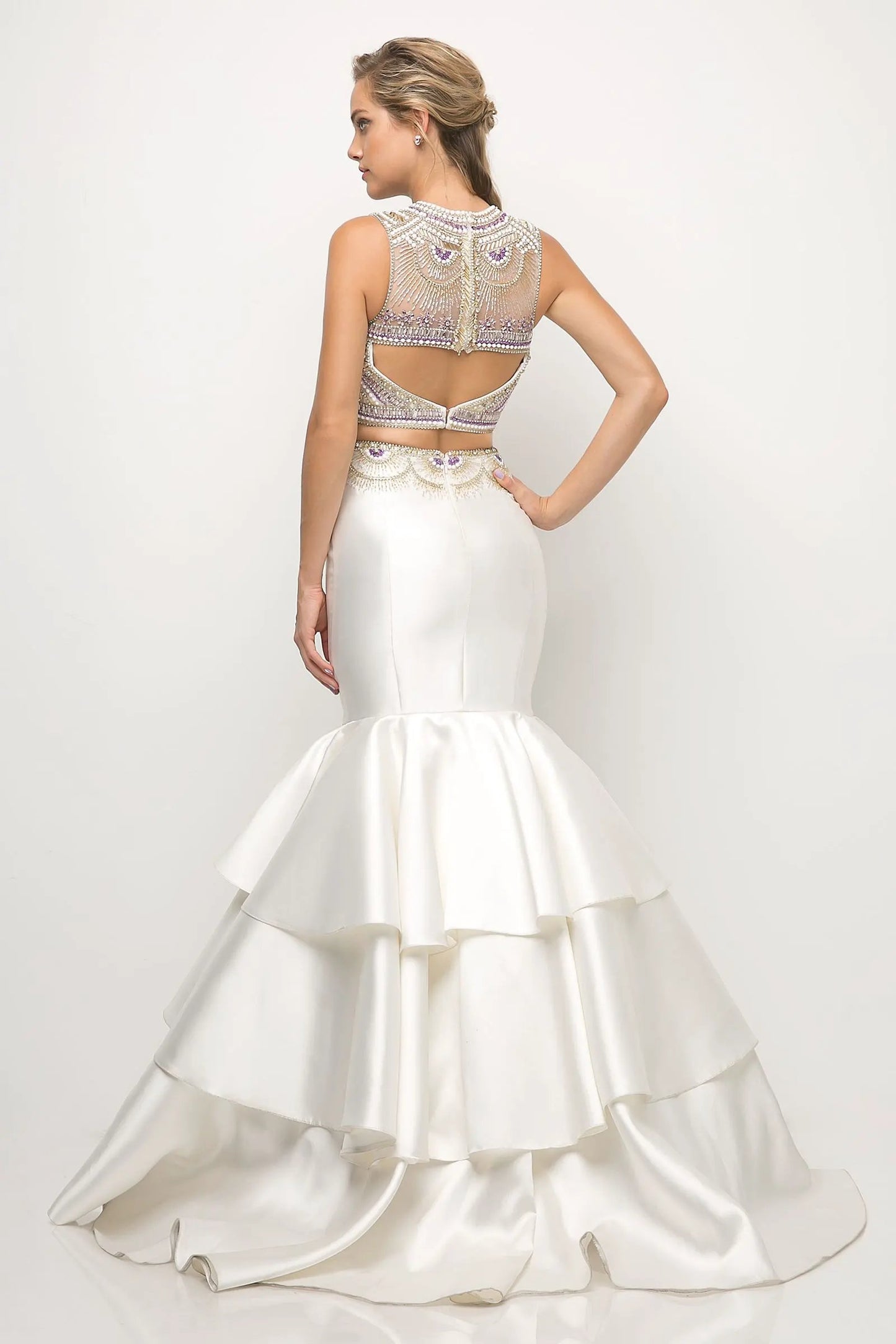 Beaded bodice 2 Piece Mermaid Gown by Tux-USA