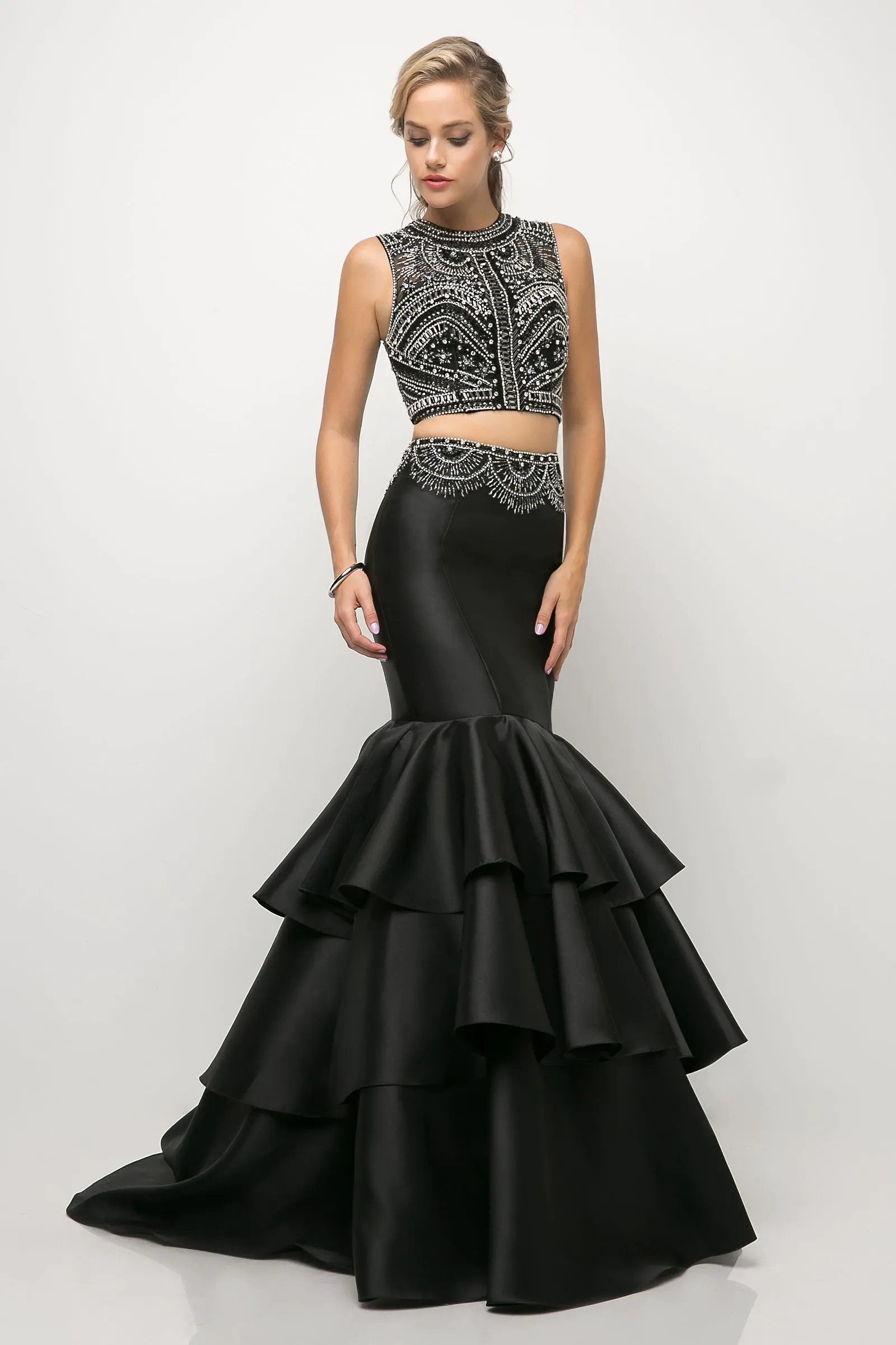 Beaded bodice 2 Piece Mermaid Gown by Tux-USA