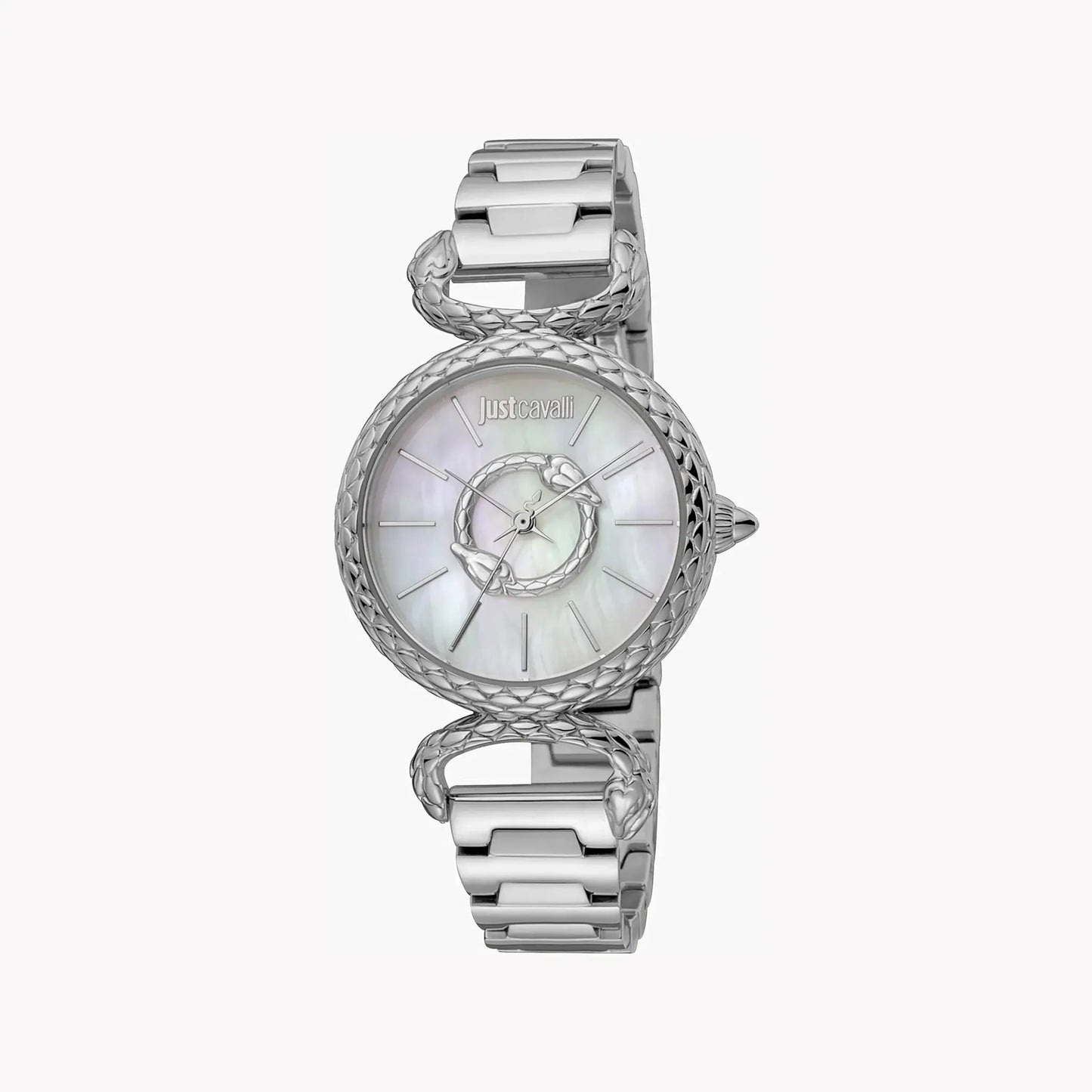 Just Cavalli Women's Silver Watch, White Mother Of Pearls | Jc1l148m0045 by JUST CAVALLI