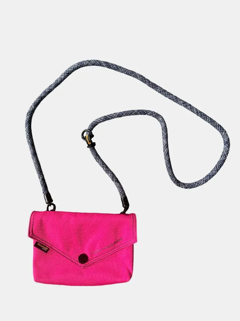 Himawari Solid Color Envelope Shape Crossbody Bag with Removable Strap by Himawari