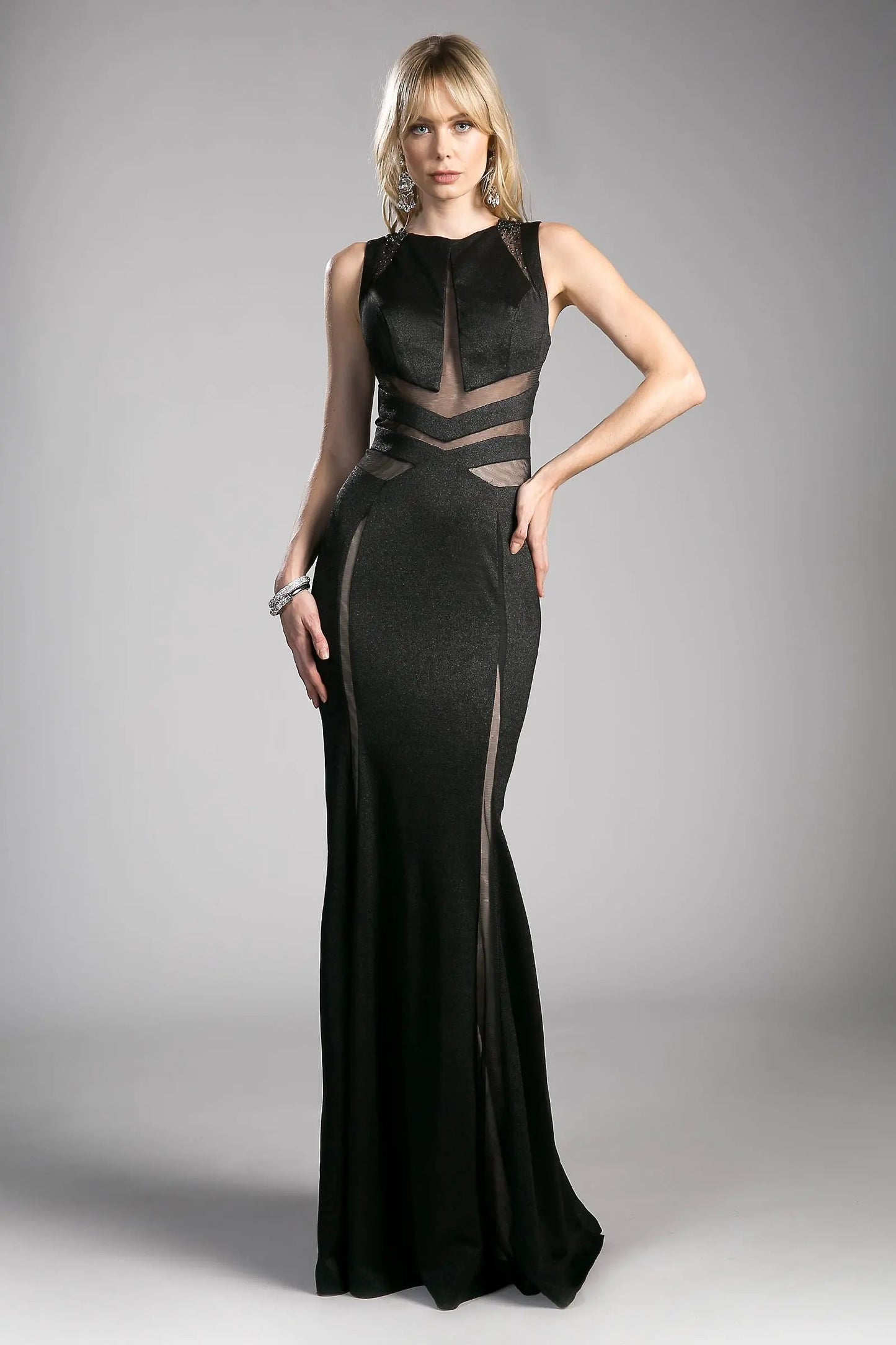 Metallic Knit Sheath Dress by Tux-USA