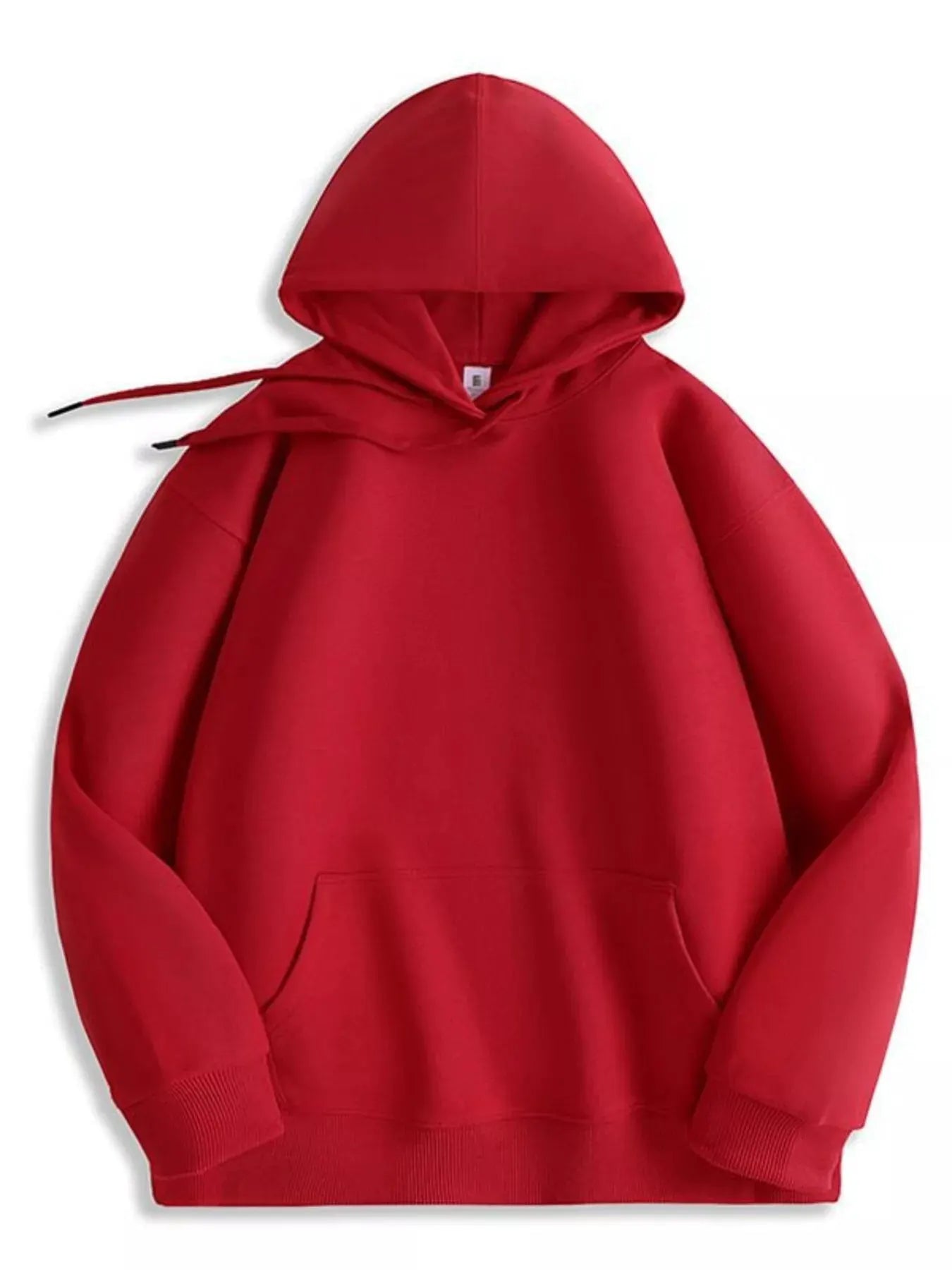 Men's Full Size Solid Color Casual Hoodie Plus Size by Trendsi