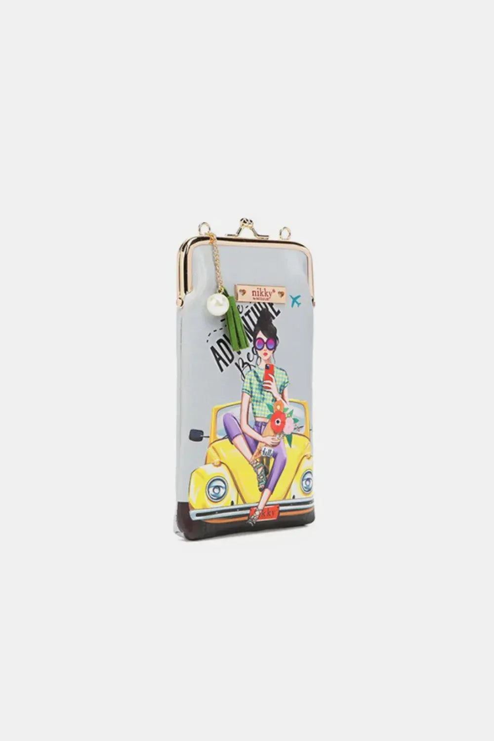 Nicole Lee USA Printed Kisslock Phone and Sunglass Purse by Nicole Lee USA