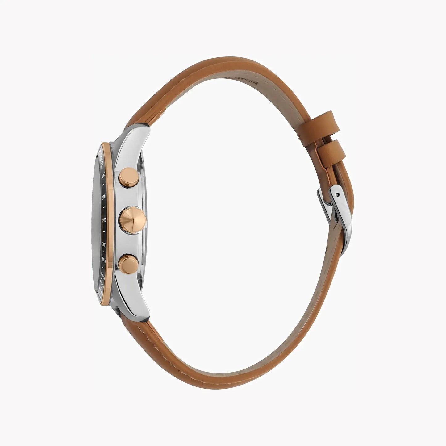 Just Cavalli Men's Brown Leather Watch, Silver Dial | Jc1g204l0035 by JUST CAVALLI