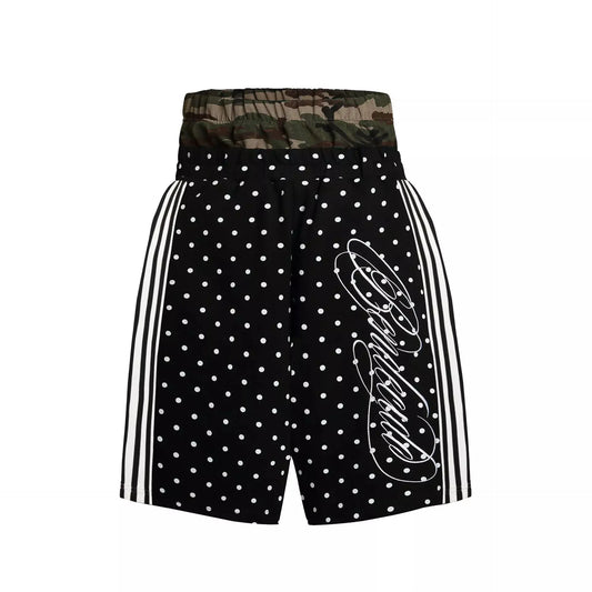 Men's Polka Dot Boxing Shorts with Camouflage Waistband by Trendsi