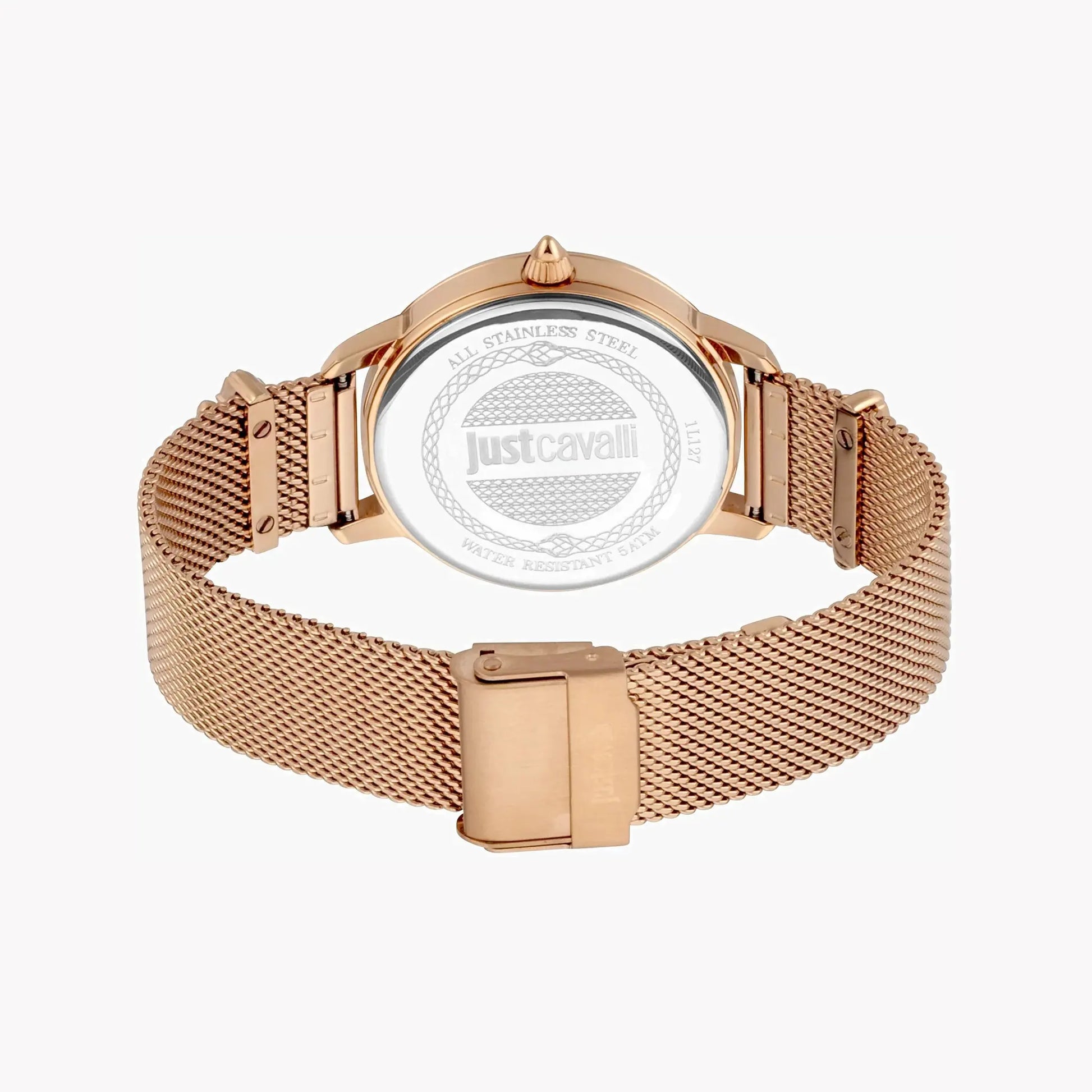 Just Cavalli Women's Rose Gold Watch, Silver Dial | Jc1l127m0065 by JUST CAVALLI