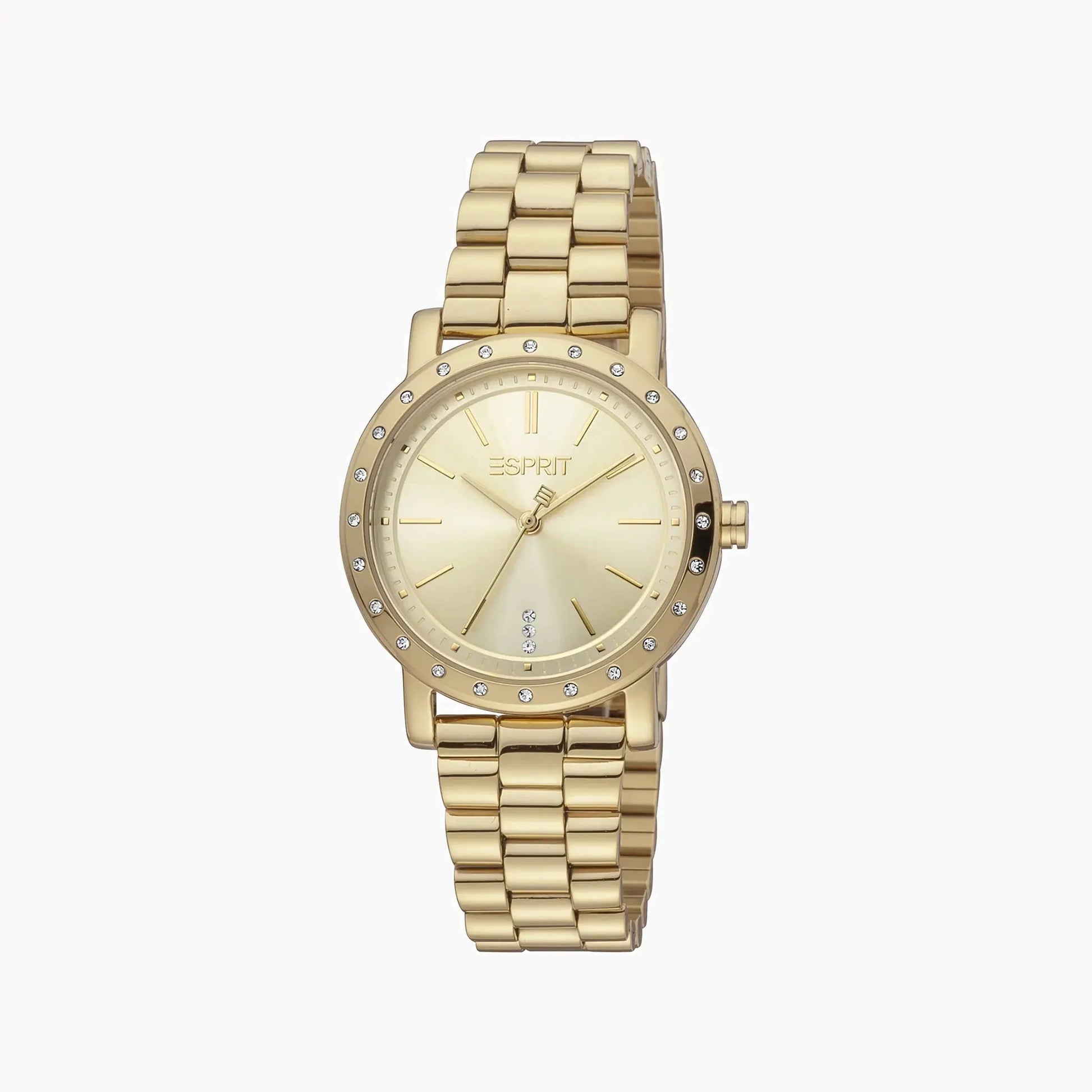 Esprit Women's Gold Stainless Steel Watch, Champagne Dial | ES1L298M0065 by ESPRIT