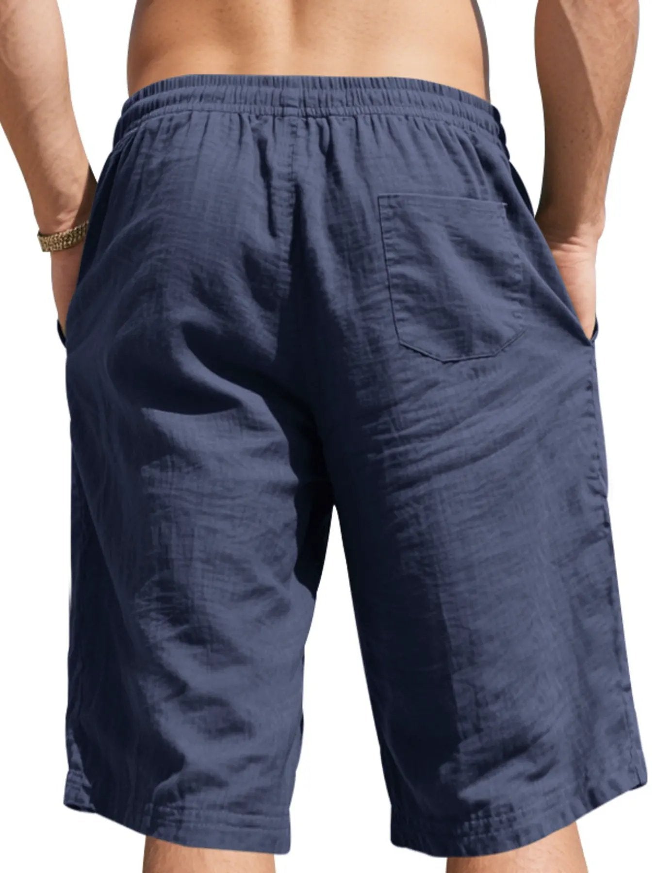 Men's Full Size Casual Drawstring Shorts Plus Size by Trendsi