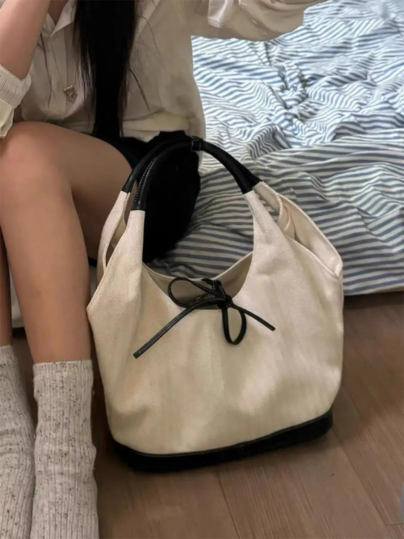 Tie Detail Shoulder Bag by Partner Label