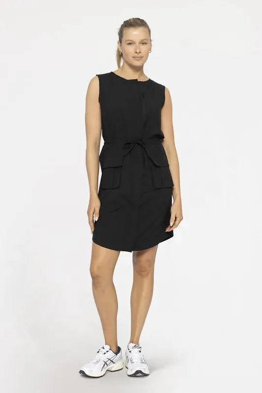MONO B Versatile Drawstring Waist Tank Dress by Partner Label