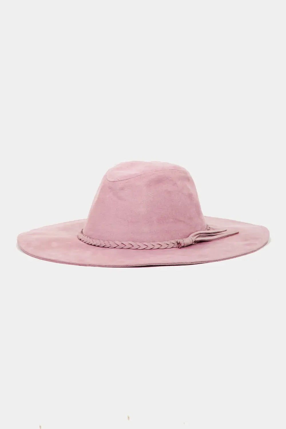 Fame Braided Faux Suede Hat by Fame