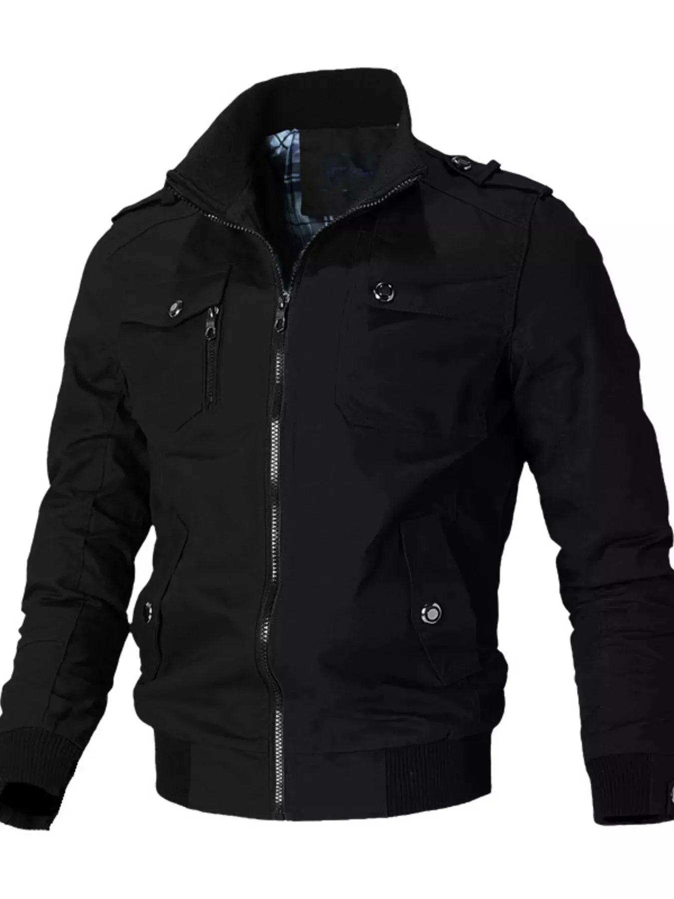 Men's Plus Size Casual Zip Up Lightweight Jacket by Partner Label