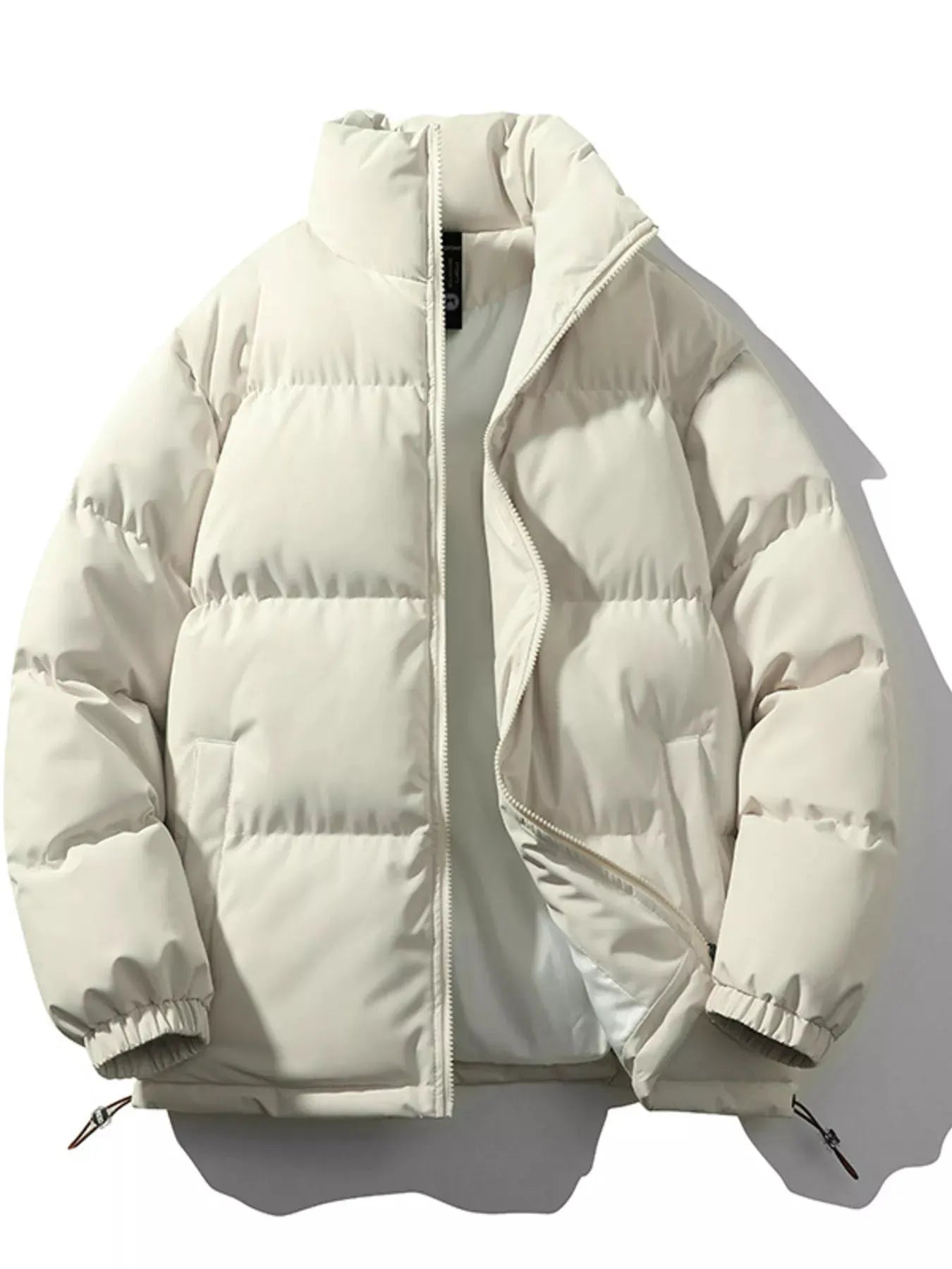 Men's Full Size Padded Zip Up Puffer Jacket Plus Size by Partner Label