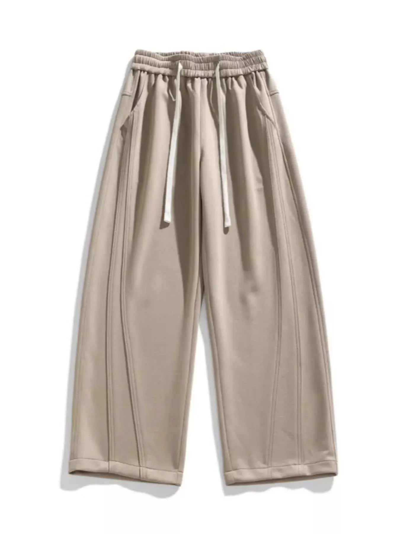 Men's Plus Size Loose Fit Wide Leg Casual Pants by Trendsi