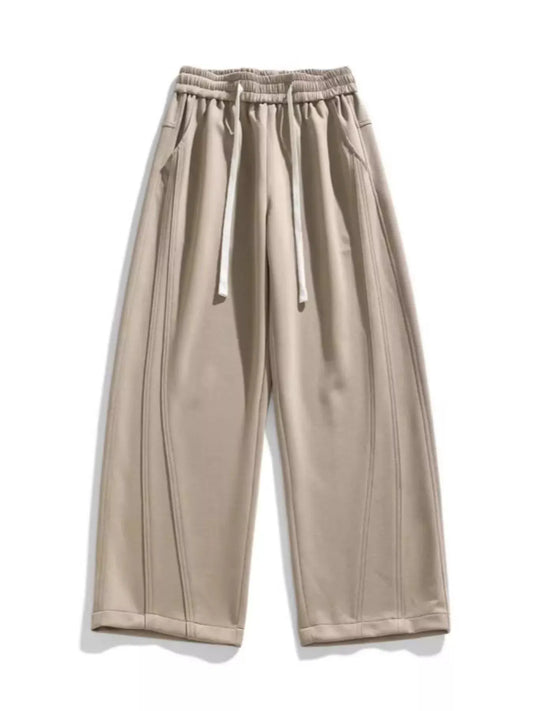 Men's Plus Size Loose Fit Wide Leg Casual Pants by Trendsi