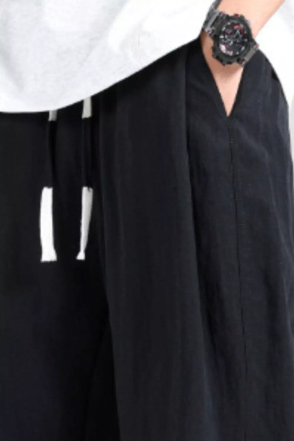 Men's Plus Size Wide Leg Pants by Partner Label