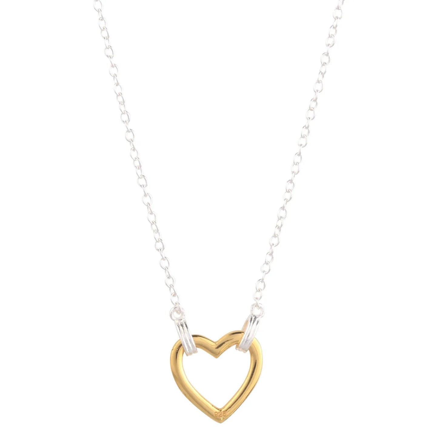 18K Gold Plated Heart Pendant Necklace by Nichestar