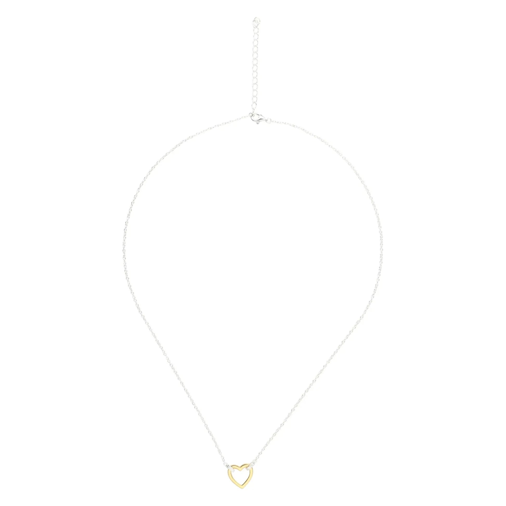 18K Gold Plated Heart Pendant Necklace by Nichestar