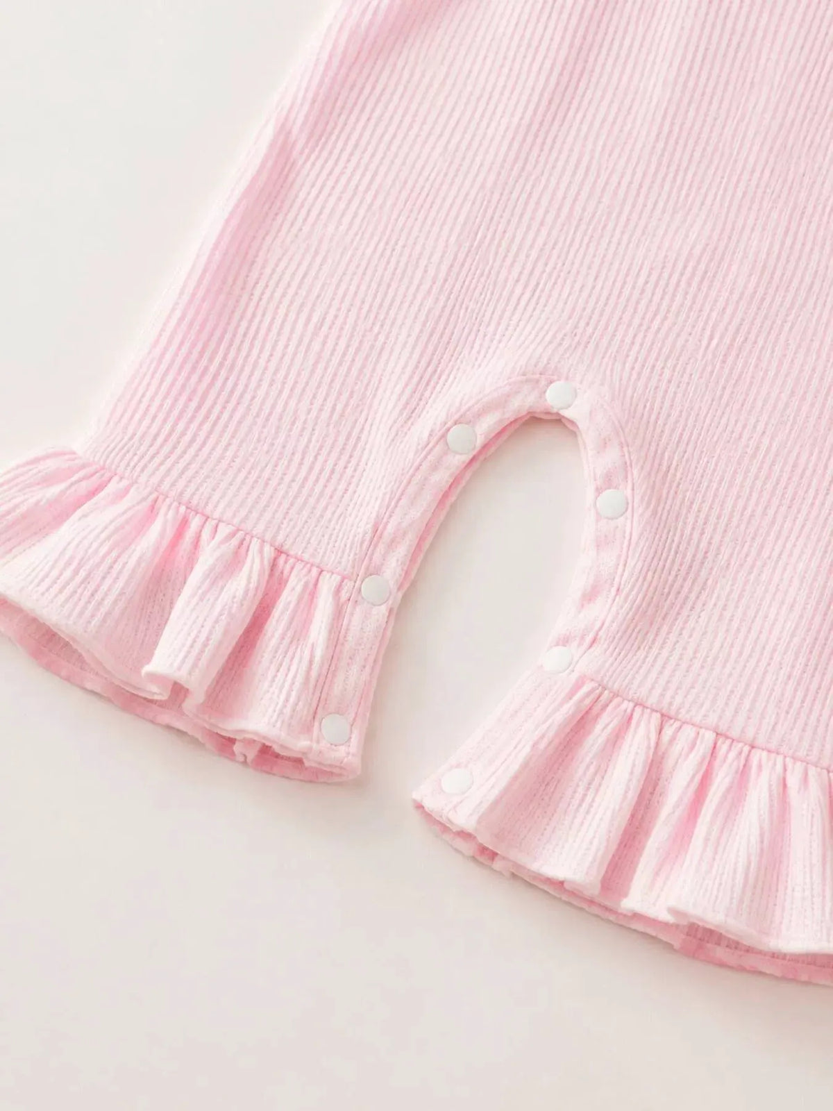 Children's 'My 1st Christmas' Ribbed Ruffle Jumpsuit and Headband Set by Trendsi