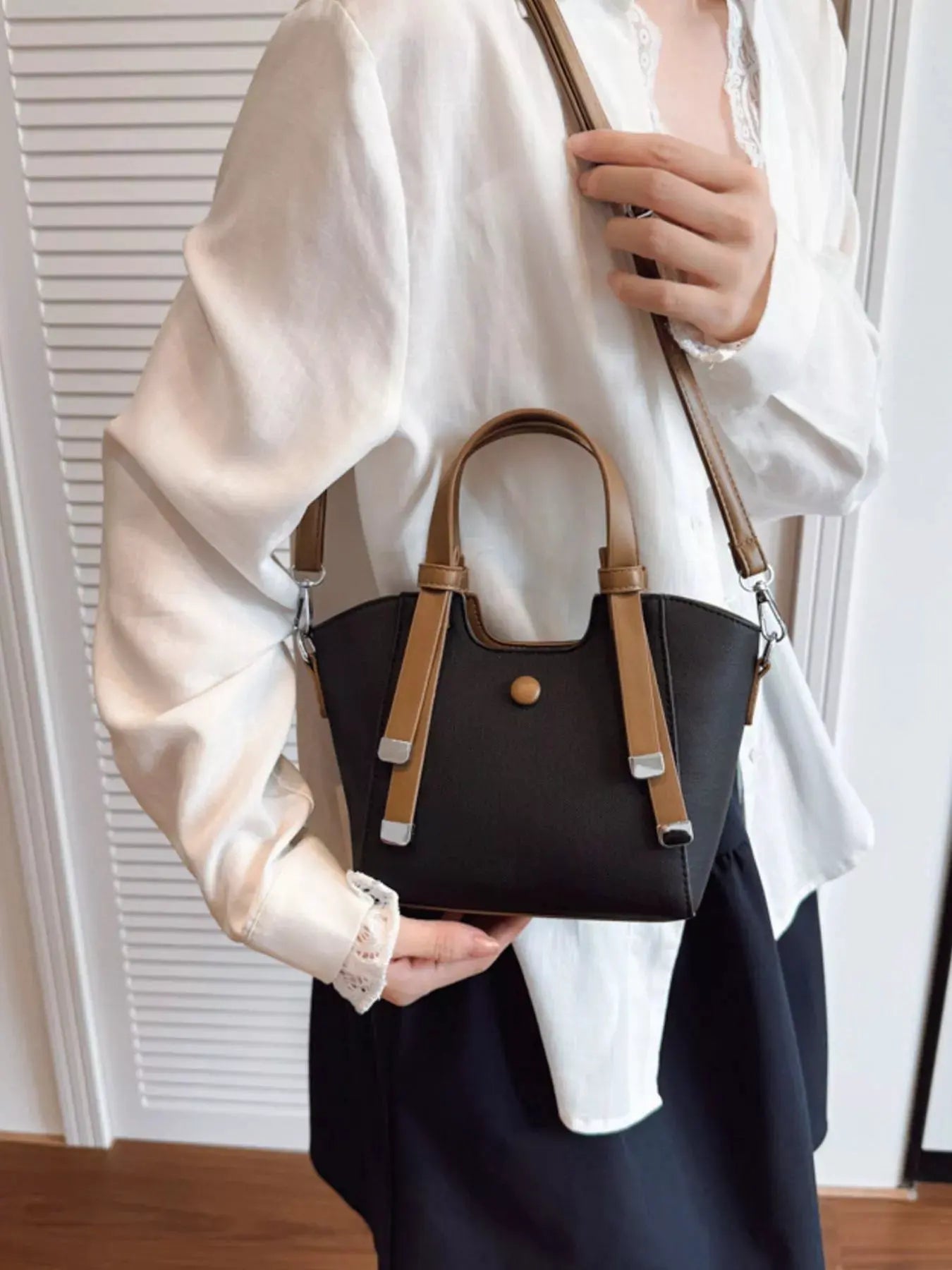 Adjustable Strap Crossbody Bag by Partner Label