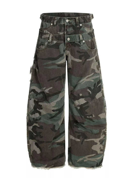 Men's Camouflage Wide-Leg Pants by Trendsi