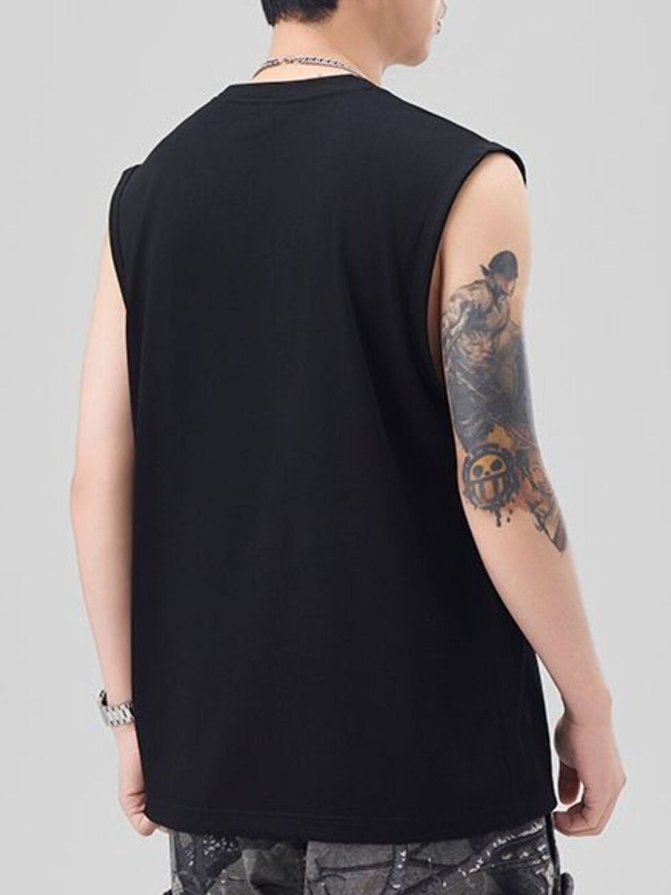 Men's Plus Size Round Neck Tank by Partner Label