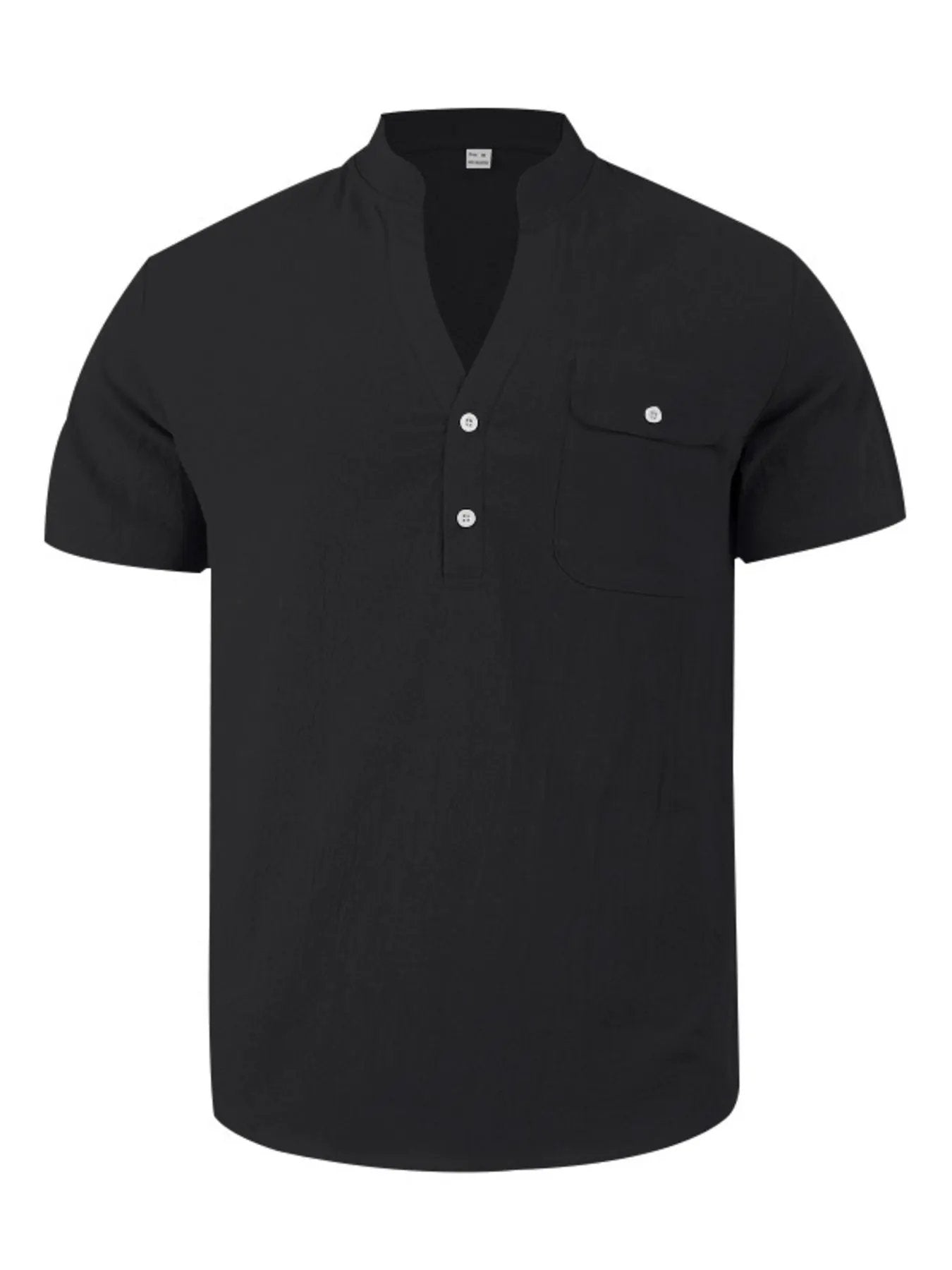 Men's Full Size Button Detail Short Sleeve Shirt Plus Size by Trendsi