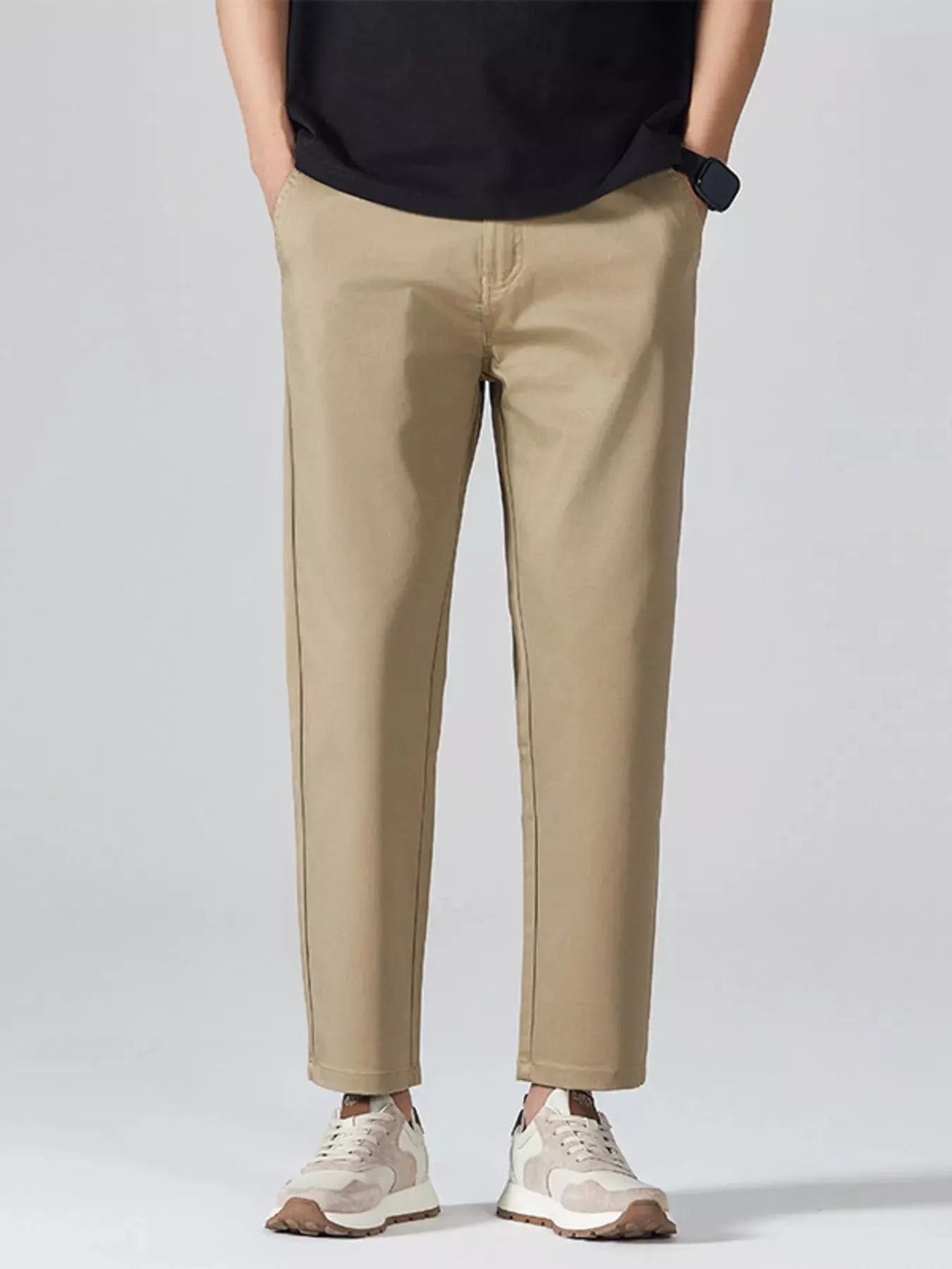 Men's Straight Leg Dress Pants by Trendsi
