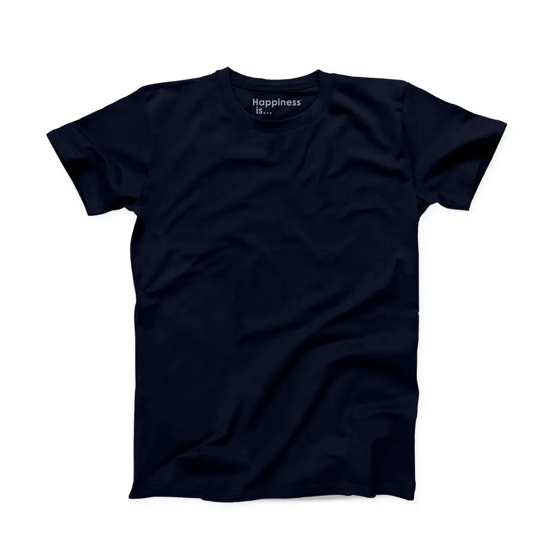 Youth Plain T-shirt, Navy-0