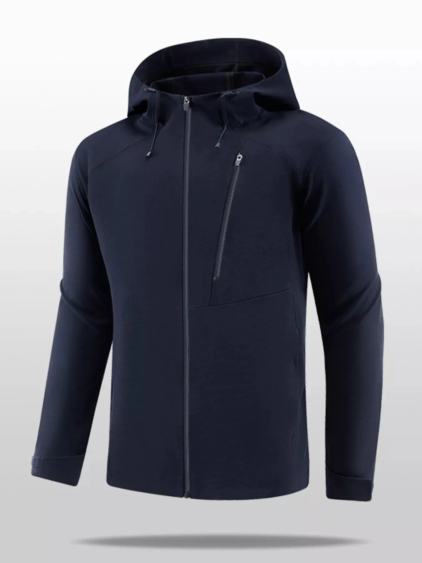 Men's Plus Size Lightweight Hooded Zip Up Jacket by Partner Label