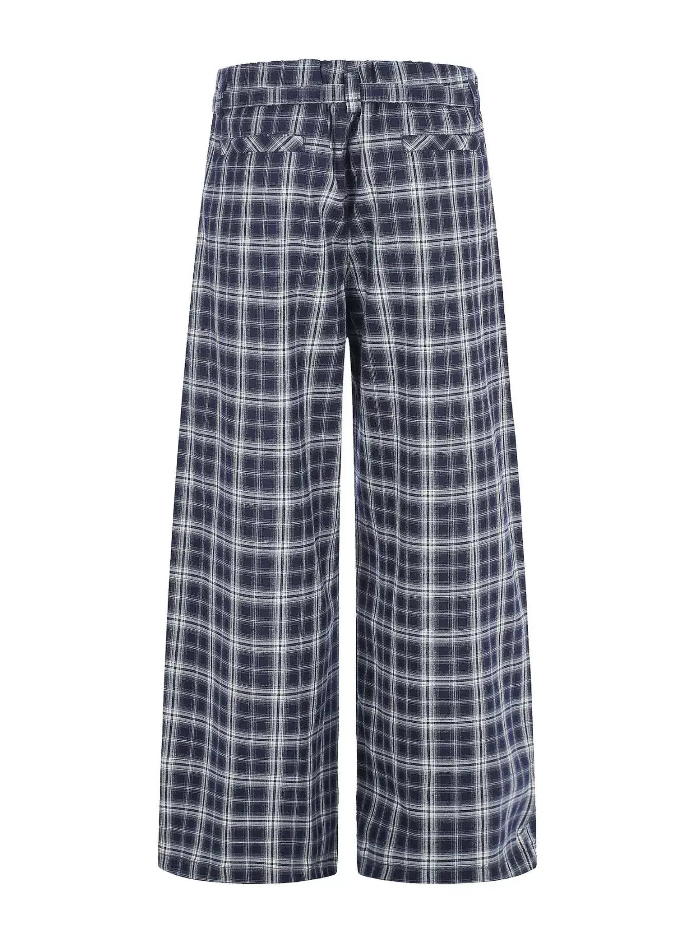 Men's Plaid Wide-Leg Pants by Trendsi