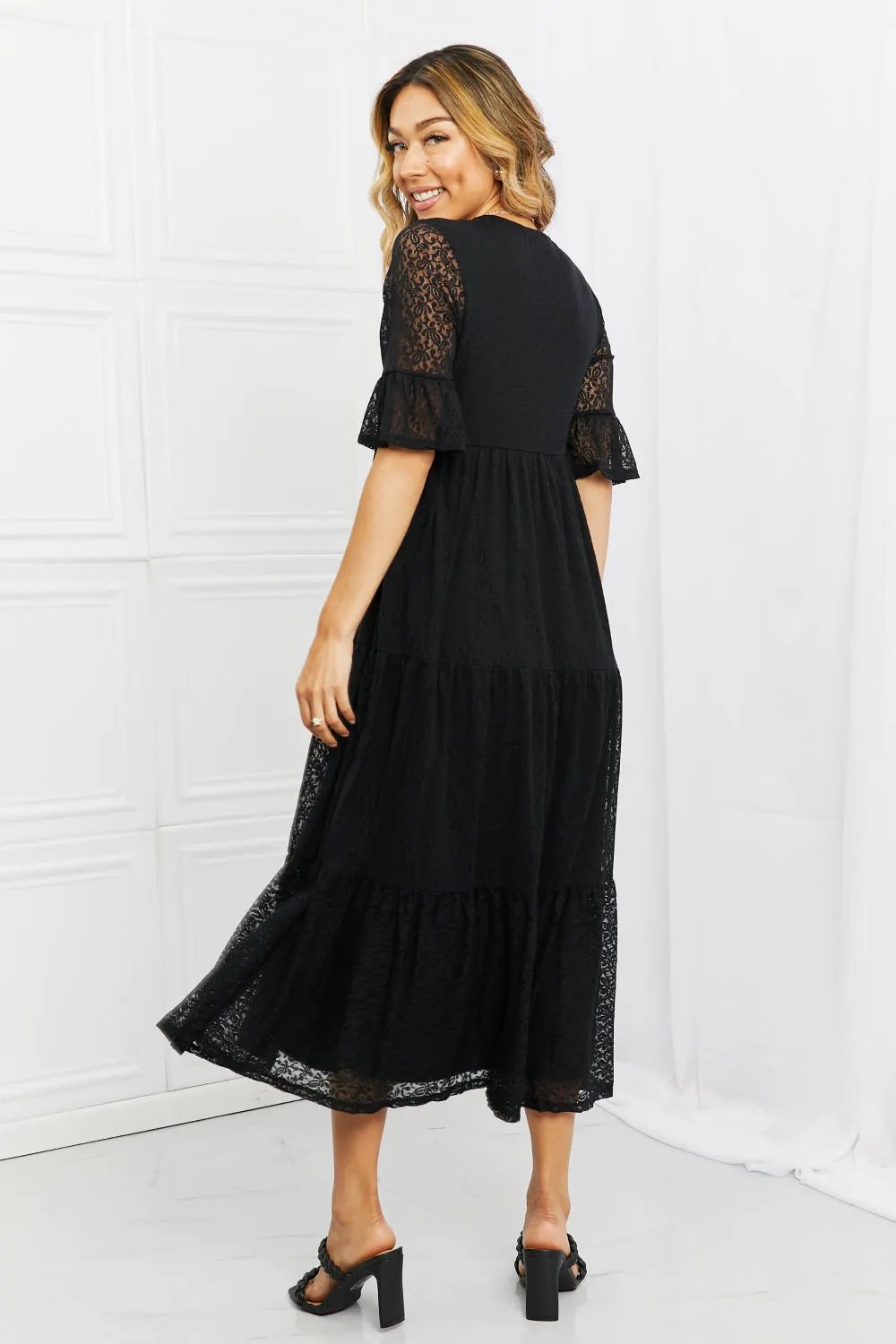 P & Rose Lovely Lace Full Size Tiered Dress by Partner Label