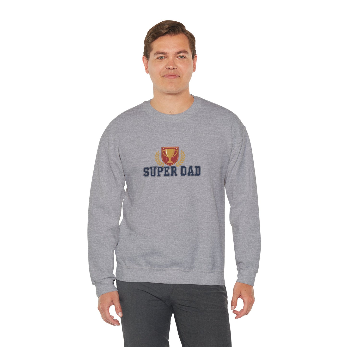 Super Dad Crewneck Sweatshirt | Dad Era, Varsity Text