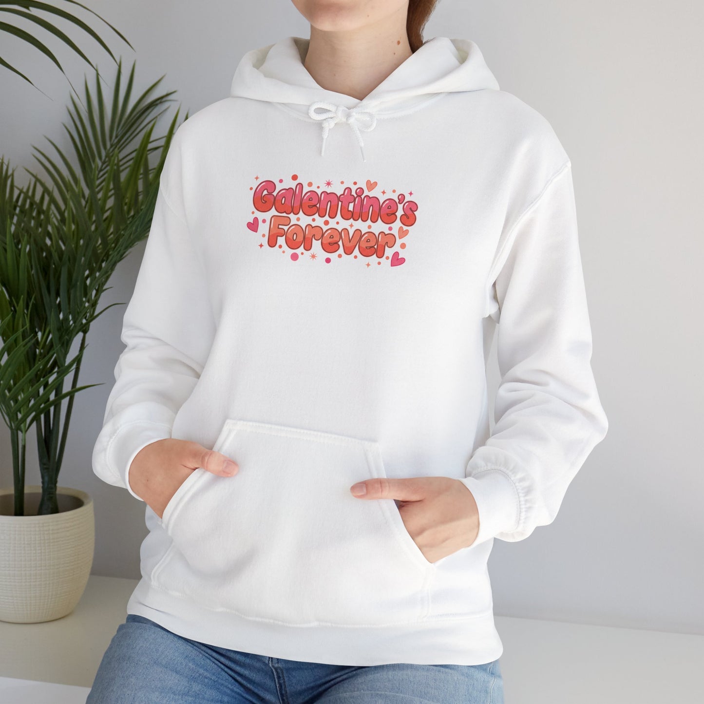 Galentines Forever Hoodie | Minimal Symbol of Lasting Friendship