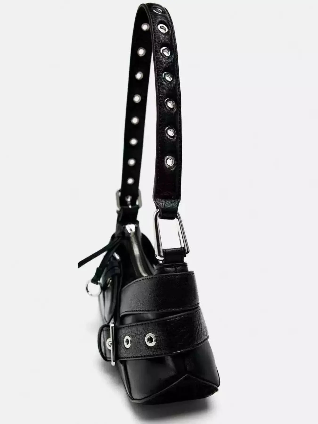 Buckled Accent Shoulder Bag by Partner Label