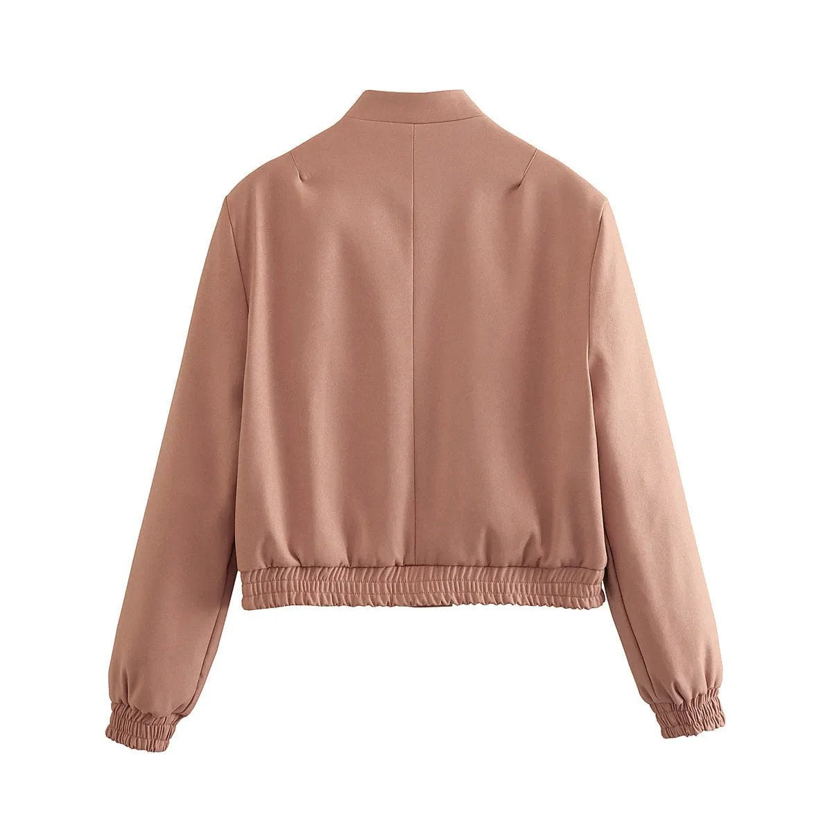Women's Jacket Dusty Pink Faux Leather BYMANYC ® New York SOHO PINK LEATHERETTE BOMBER - New Collection by BYMANYC ® New York