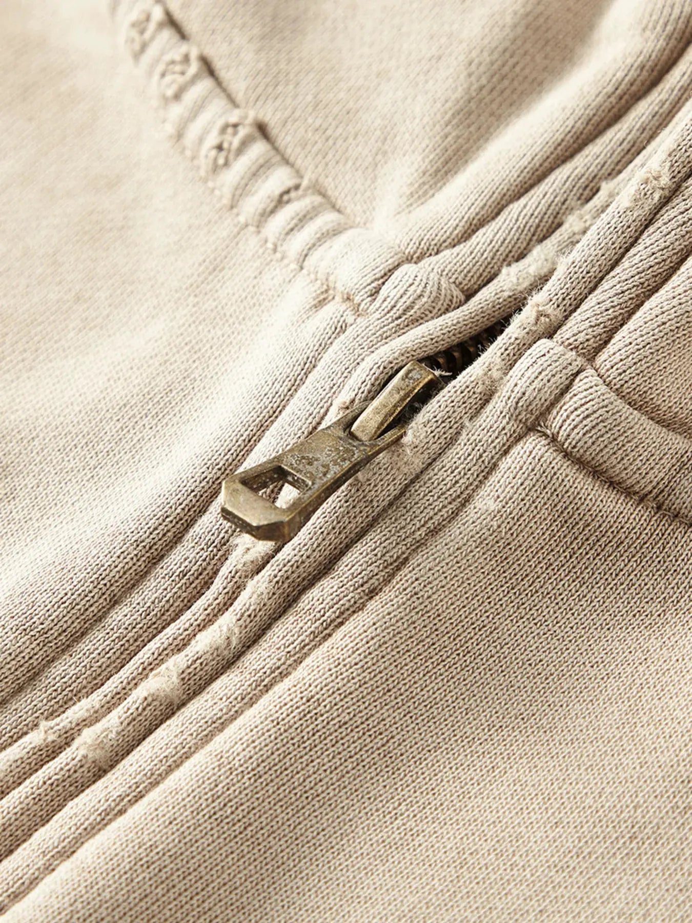 Men's Washed Quarter-Zip Hoodie with Kangaroo Pocket by Trendsi