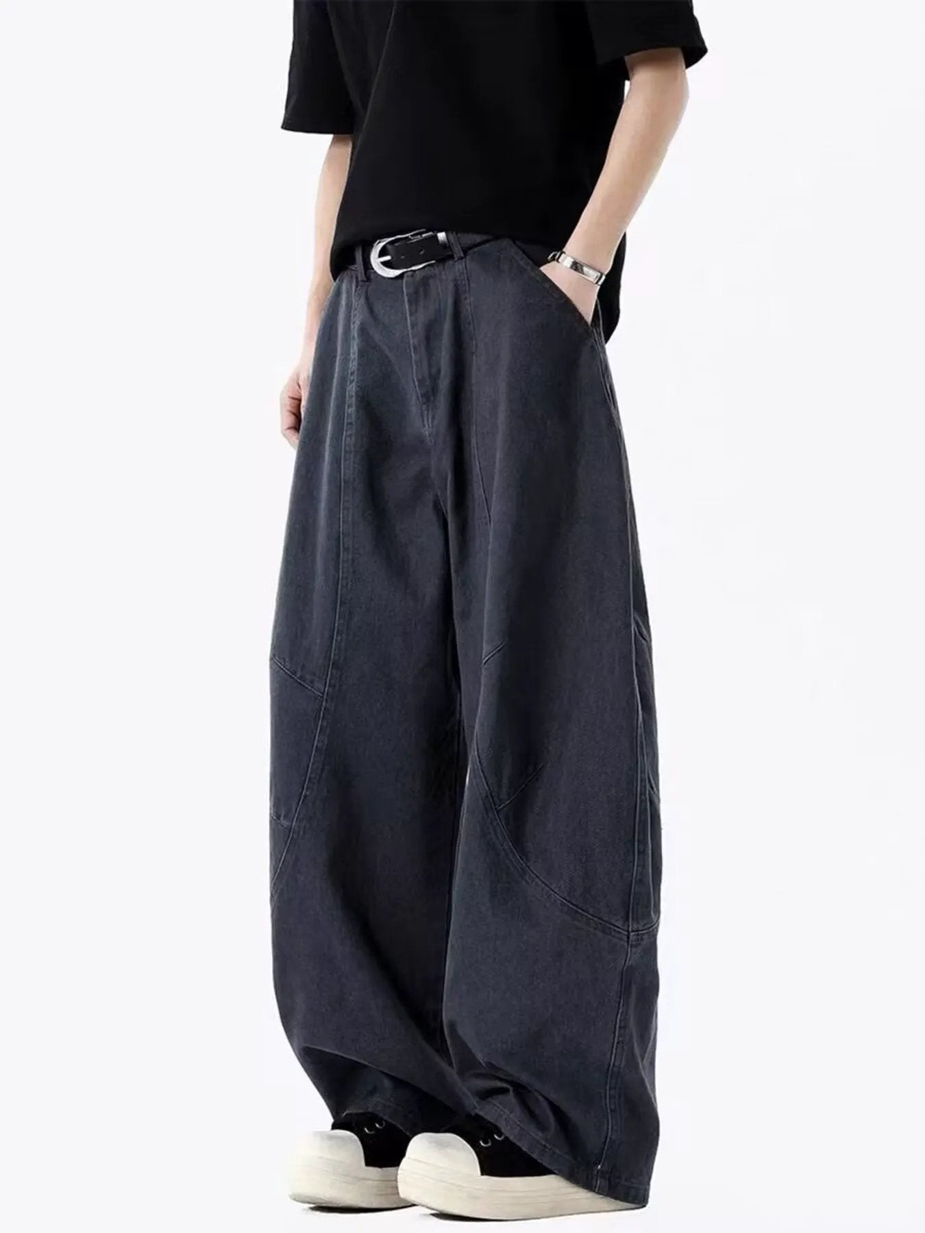 Men's Full Size Vintage Wide Leg Pants Plus Size by Partner Label
