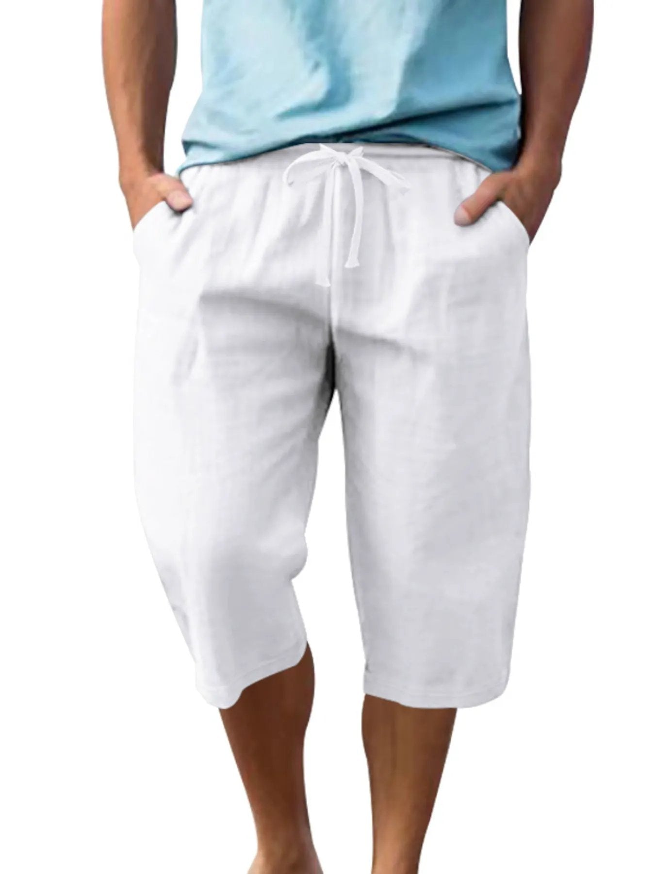 Men's Full Size Casual Drawstring Shorts Plus Size by Trendsi