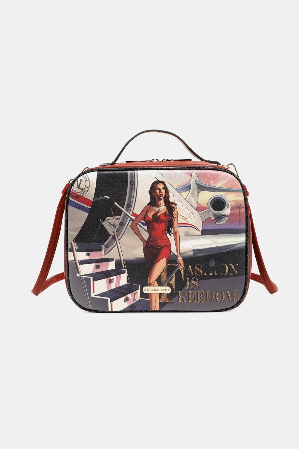 Nicole Lee USA Printed Handbag with Three Pouches by Nicole Lee USA