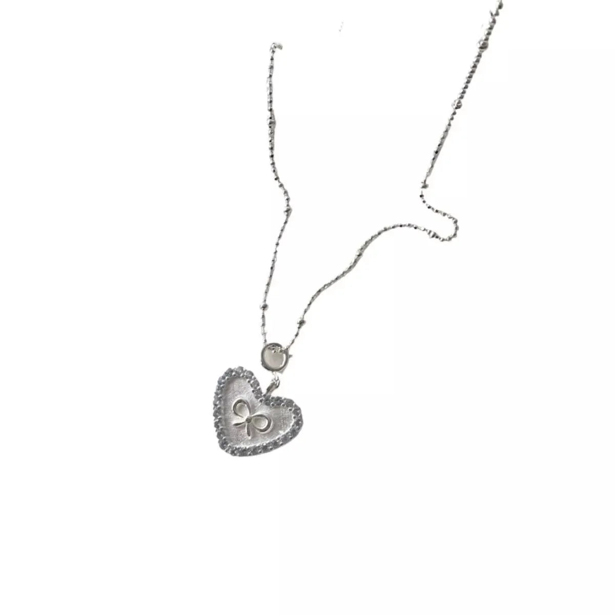 925 Sterling Silver Heart Necklace by Partner Labels