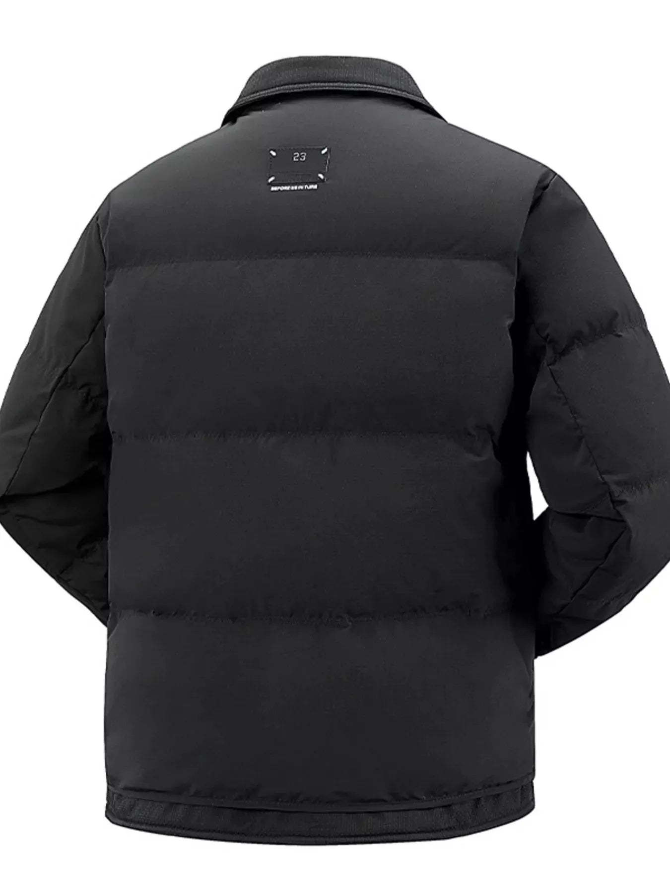 Men's Plus Size Snap-Down Padded Winter Coat by Partner Label