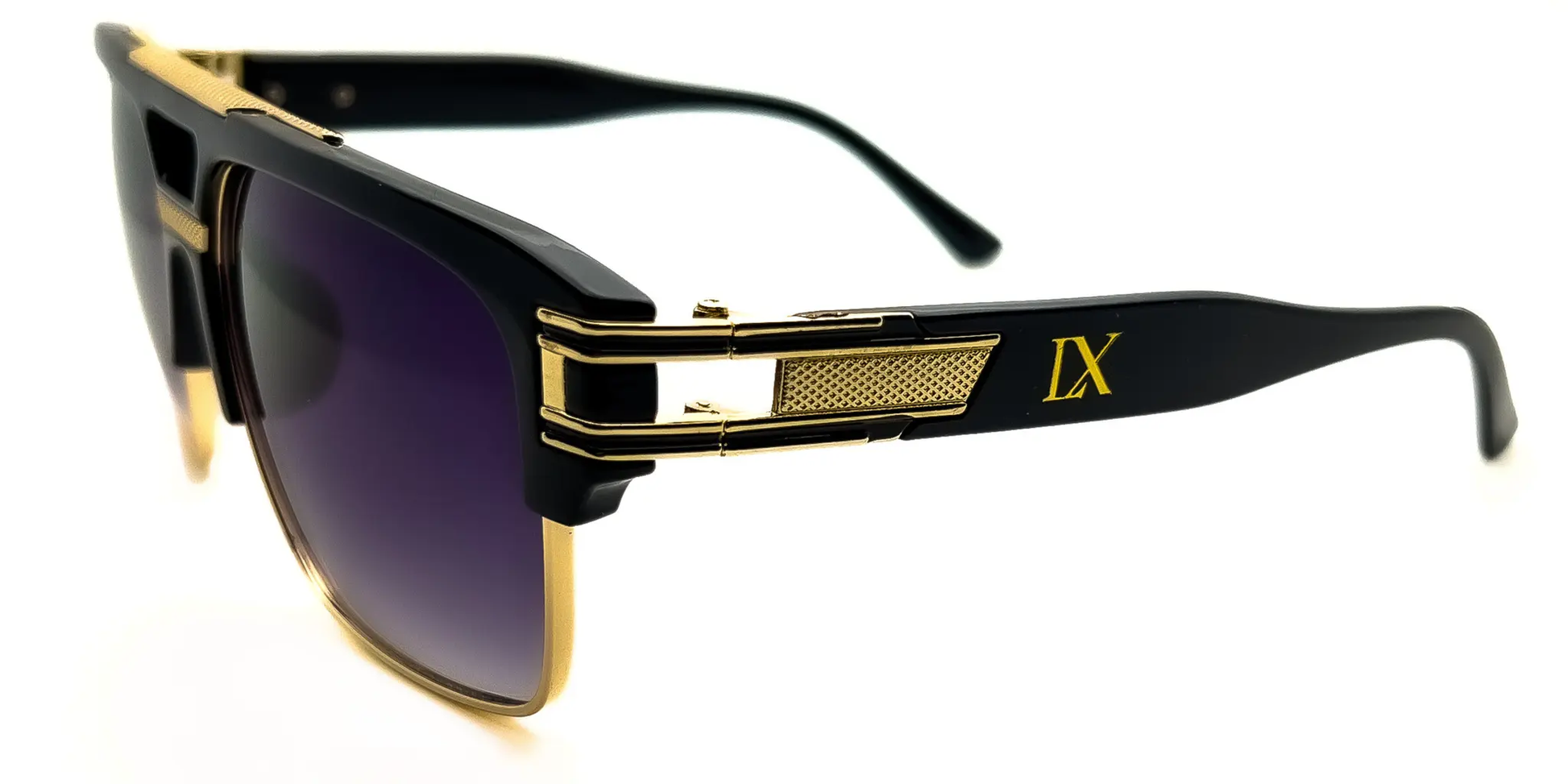 LUXURIANT™ SUNGLASSES - CAPITALS (Faded Black) by LADYBOSS GLASSES™
