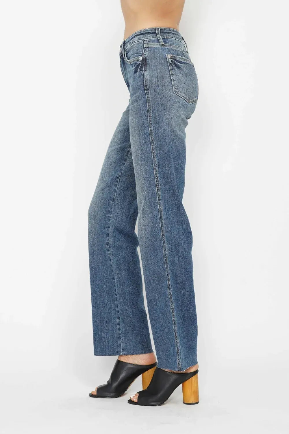 Judy Blue Full Size Tummy Control Straight Jeans by Judy Blue