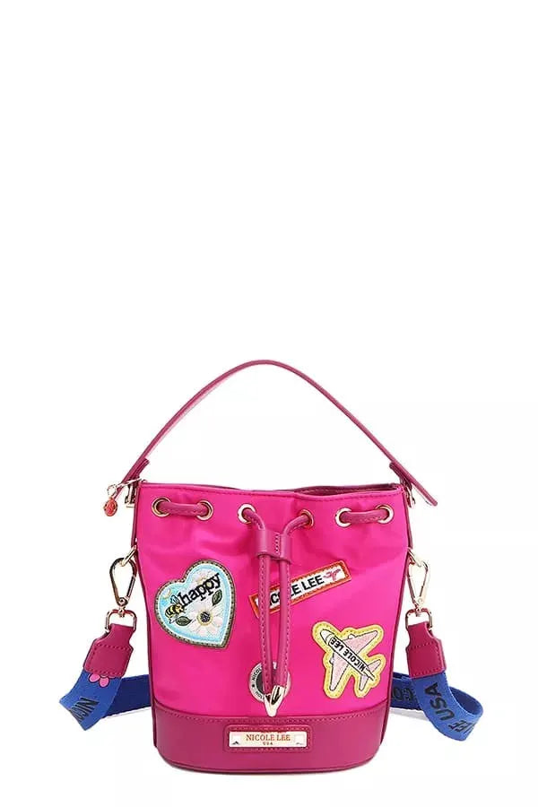 Nicole Lee USA Color Patch Bucket Bag by Nicole Lee USA
